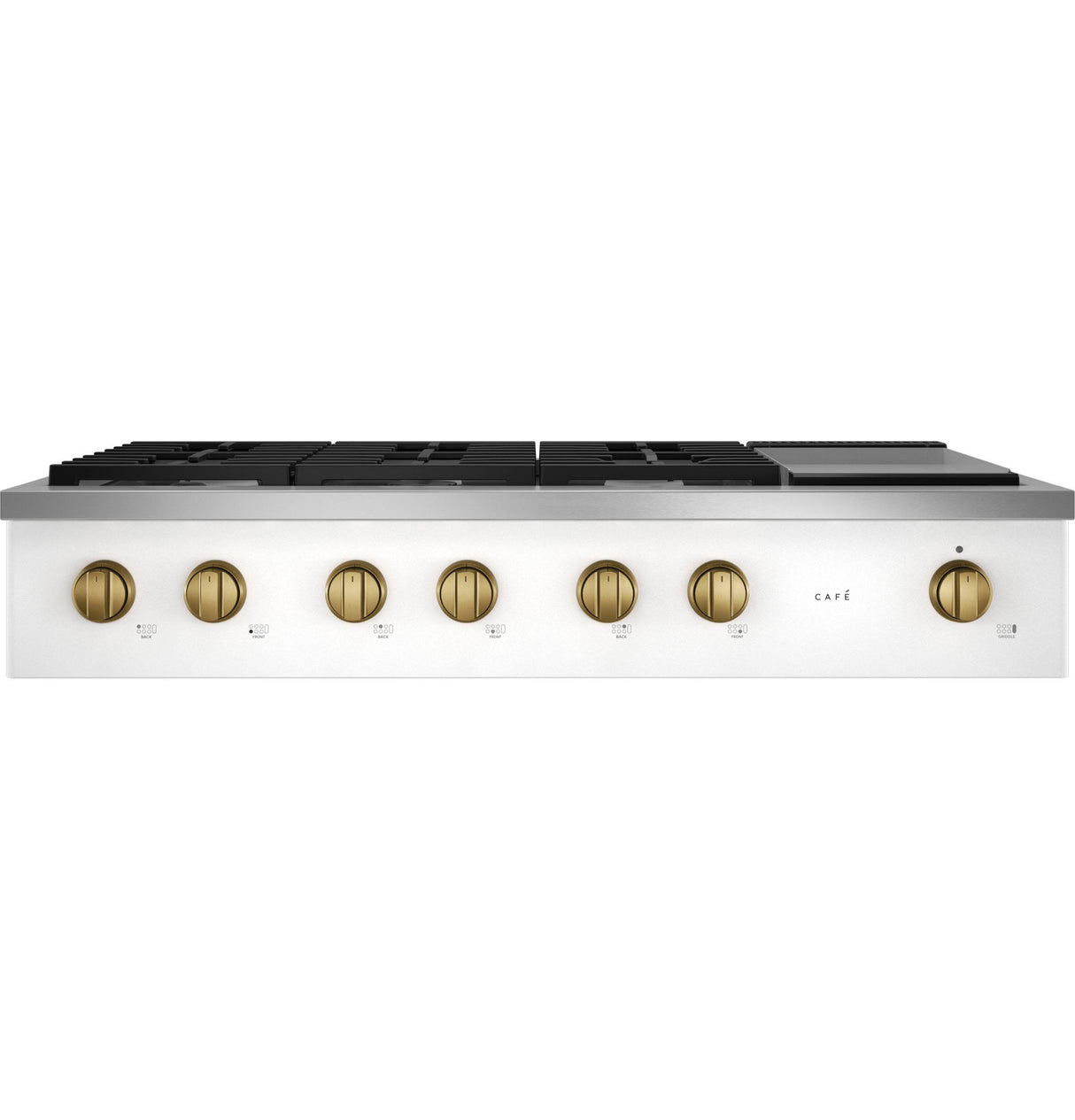 Café™ 48" Commercial-Style Gas Rangetop with 6 Burners and Integrated Griddle (Natural Gas)