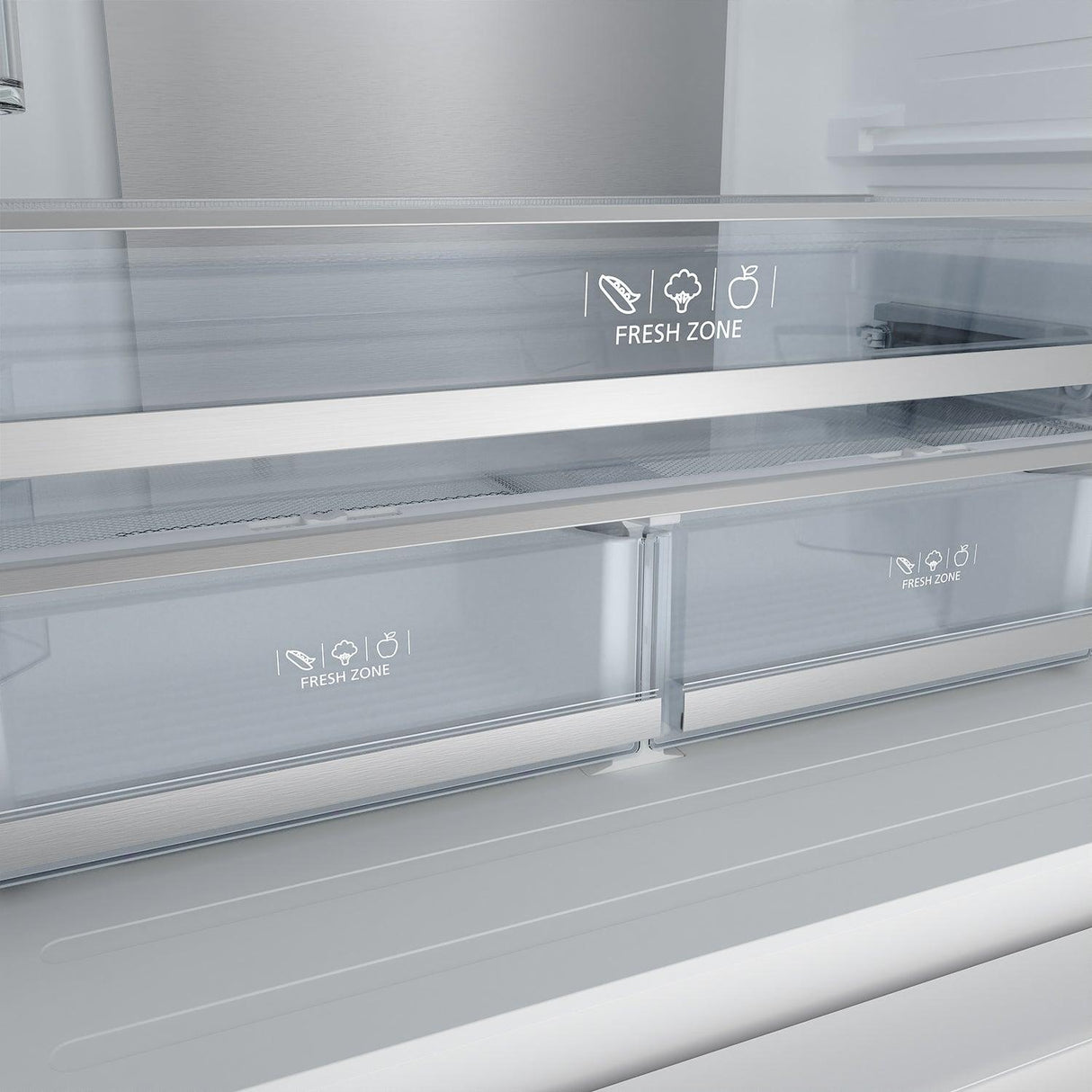 36 Inch French Door Counter Depth Refrigerator With Ice Maker - White/black  Gordon Ramsay Series