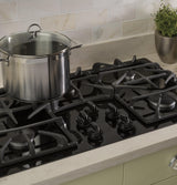 GE® 36" Built-In Gas on Glass Cooktop with 5 Burners and Dishwasher Safe Grates
