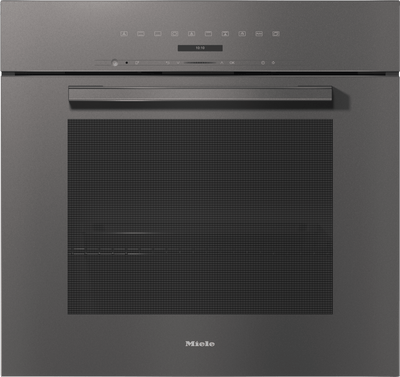 H 7280 BP Graphite grey - 30 Inch Convection Oven with clear text display, connectivity, and Self Clean.