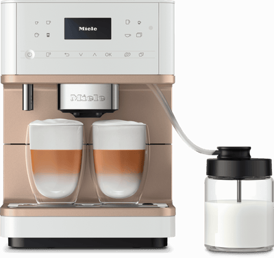CM 6360 MilkPerfection Lotus white-CM - Countertop coffee machine With WiFi Conn@ct, high-quality milk container, and many specialty coffees.
