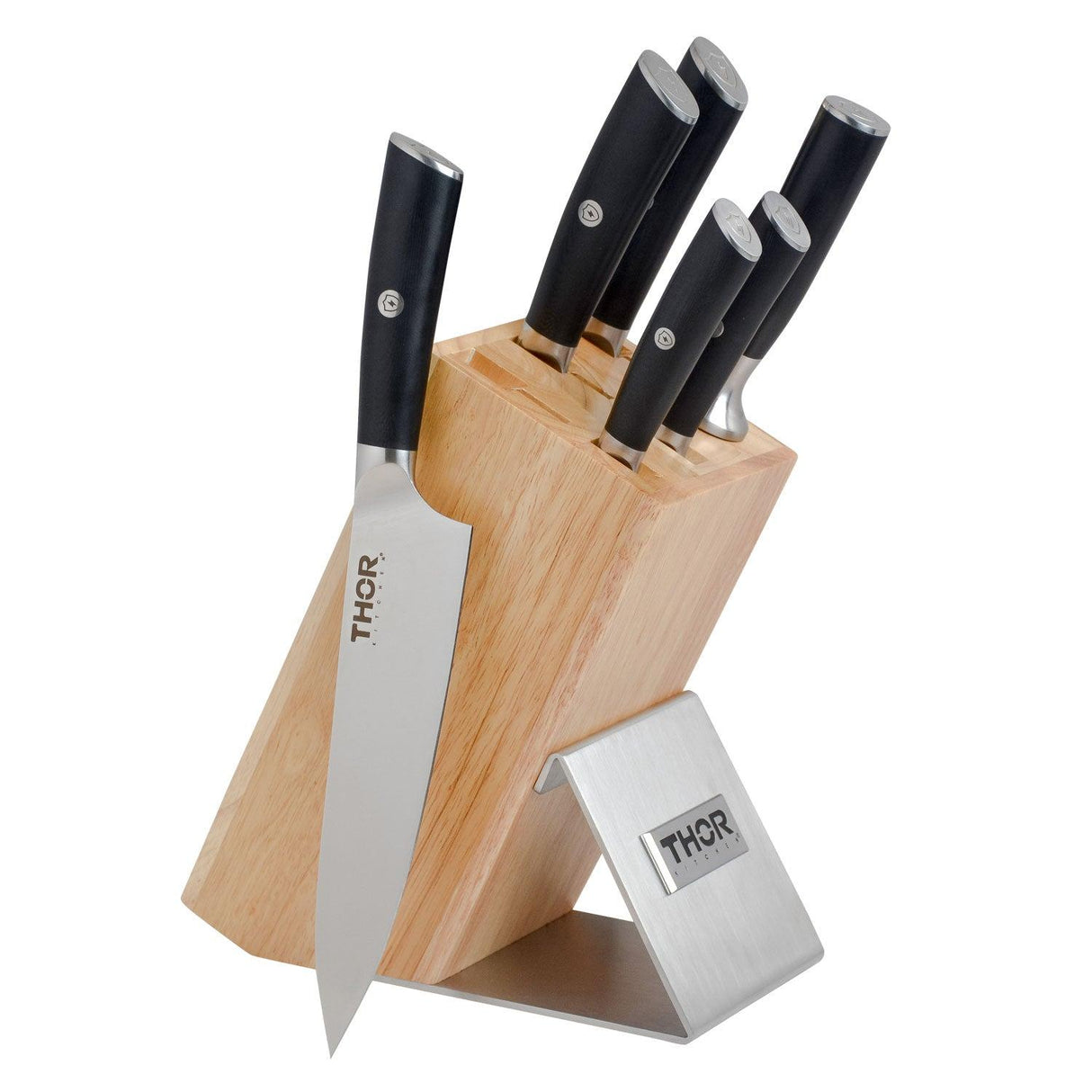 Thor Kitchen 7-piece Knife Set With Knife Block