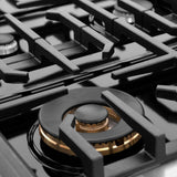 ZLINE 48 in. 6.7 cu. ft. Paramount Double Oven Dual Fuel Range with 8 Burner Gas Cooktop in DuraSnow' Stainless Steel (SDRS-48)