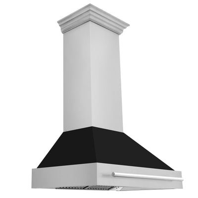 ZLINE 36 in. Stainless Steel Range Hood with Stainless Steel Handle (8654STX-36) [Color: Black Matte]