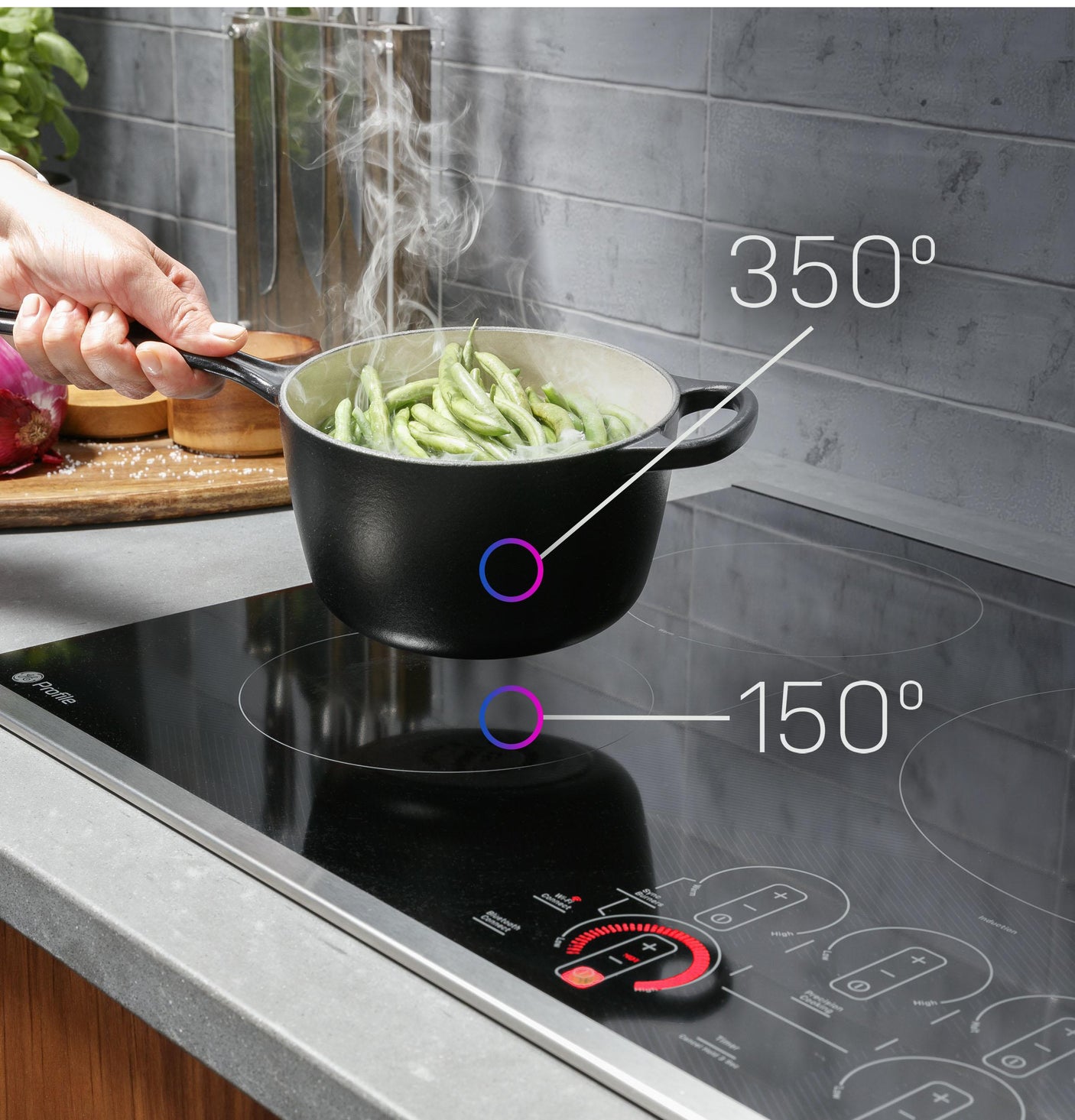 GE Profile™ ENERGY STAR® 36" Built-In Touch Control Induction Cooktop