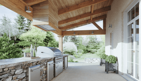 Spruce Outdoor Insert, 46in, SS, 1200 CFM