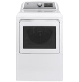 GE® ENERGY STAR® 7.4 cu. ft. Capacity Smart aluminized alloy drum Gas Dryer with Sanitize Cycle and Sensor Dry