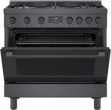 800 Series Gas Freestanding Range 36" Black Stainless Steel