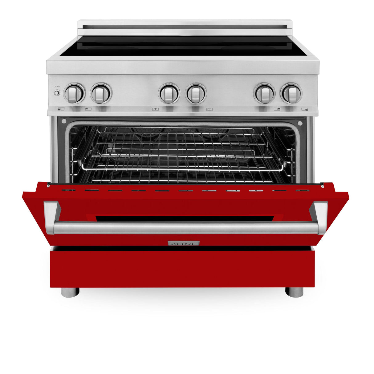 ZLINE 36" 4.6 cu. ft. Induction Range with a 4 Element Stove and Electric Oven in Stainless Steel (RAIND-36) [Color: DuraSnow®]