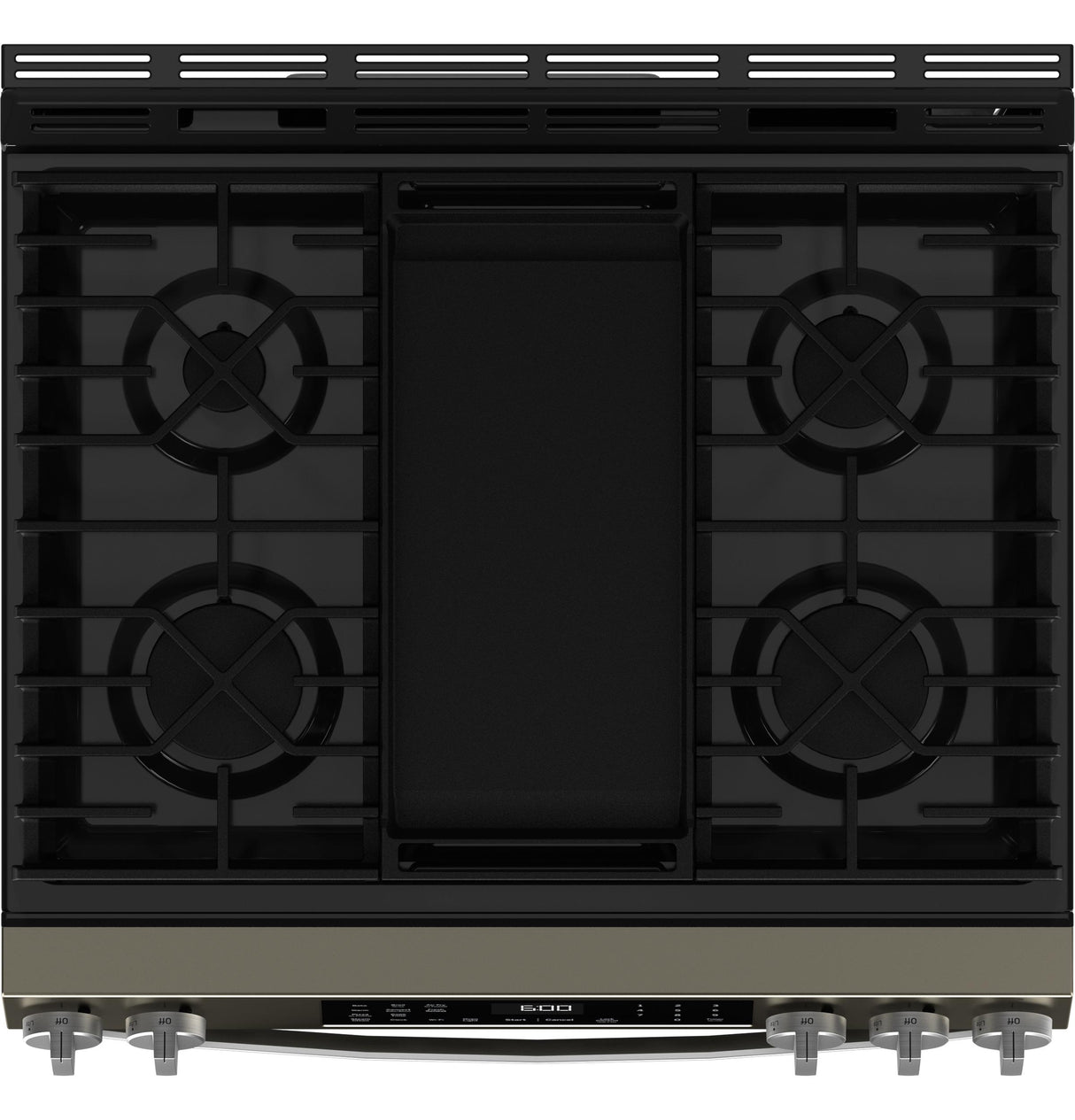 GE® 30" Slide-In Front-Control Convection Gas Range with No Preheat Air Fry and EasyWash™ Oven Tray