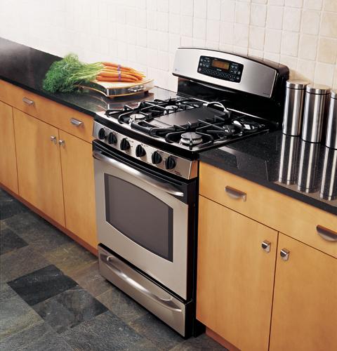 GE Profile 30" Free-Standing Double Oven Range