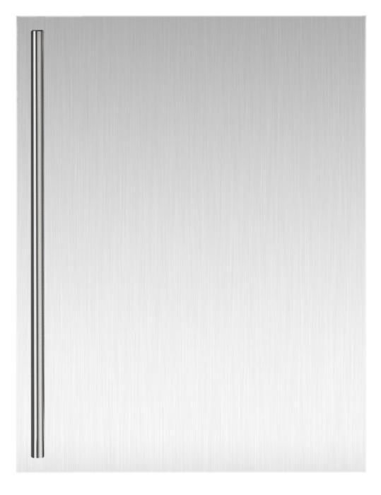 Stainless Door Wrap With Bar 24in Solid