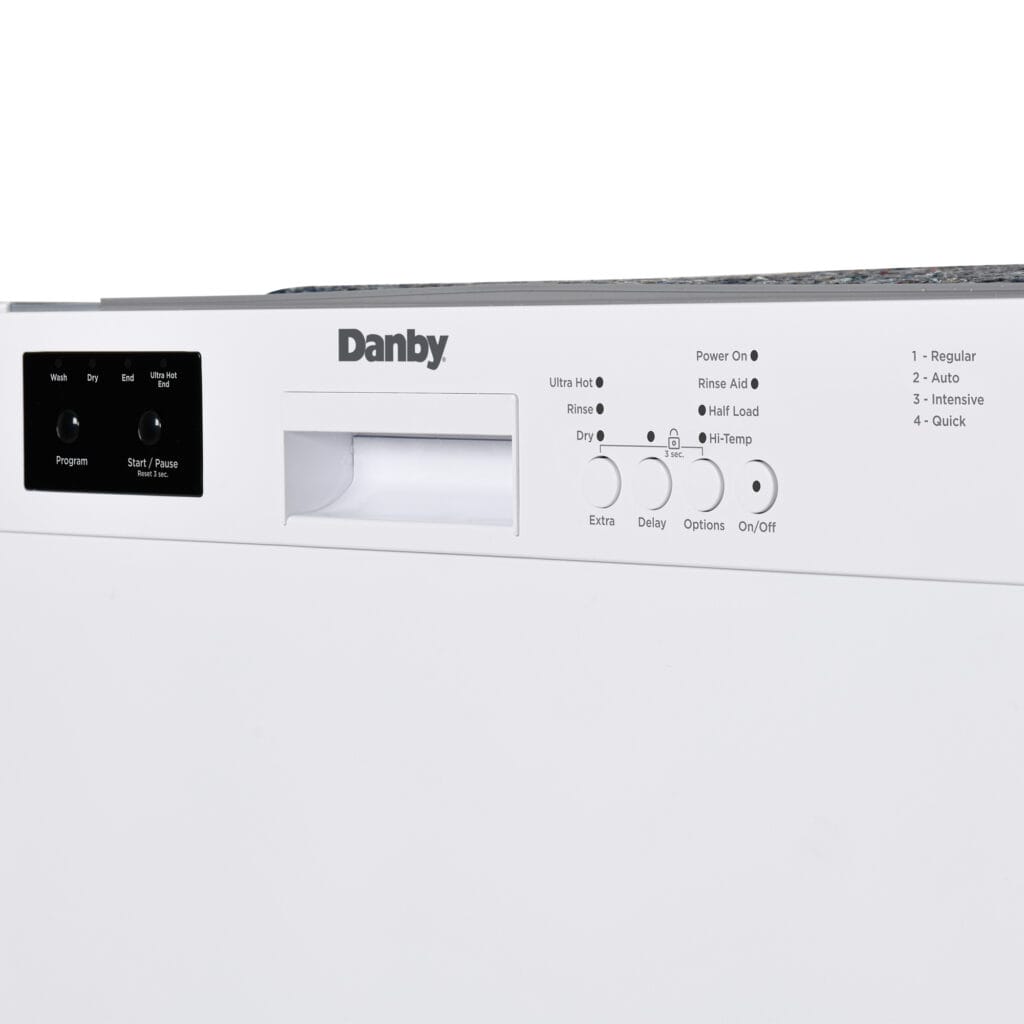 Danby 24" Wide Built-in Dishwasher in White