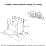 GE® 30" Free-Standing Electric Range