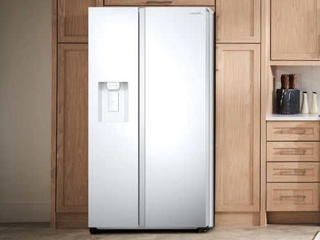 27.4 cu. ft. Large Capacity Side-by-Side Refrigerator in White