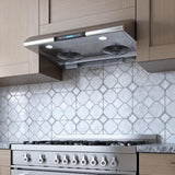 550 CFM 30" Filter Free Under Cabinet Range Hood Black