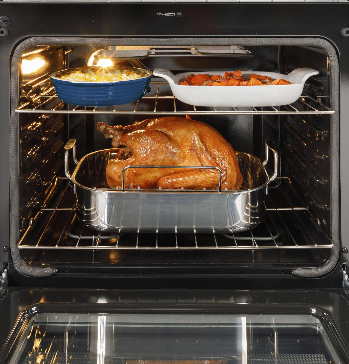 GE® ENERGY STAR® 30" Free-Standing Electric Convection Range with No Preheat Air Fry and EasyWash™ Oven Tray