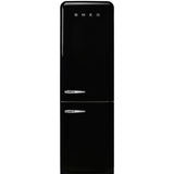 Approx 24" 50'S Style refrigerator with automatic freezer, Black, Right hand hinge
