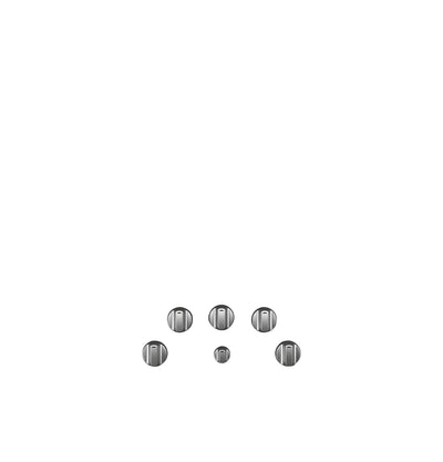 Café™ 5 Electric Cooktop Knobs - Brushed Stainless