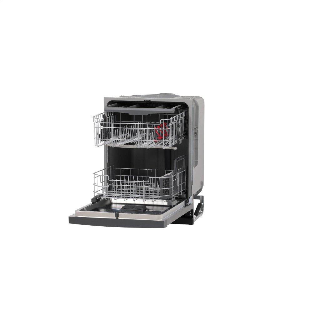 GE® Hybrid Stainless Steel Interior Dishwasher with Hidden Controls