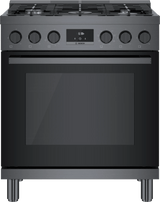 800 Series Dual Fuel Freestanding Range 30" Black Stainless Steel
