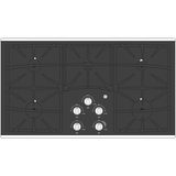 GE® 36" Built-In Gas on Glass Cooktop with 5 Burners and Dishwasher Safe Grates