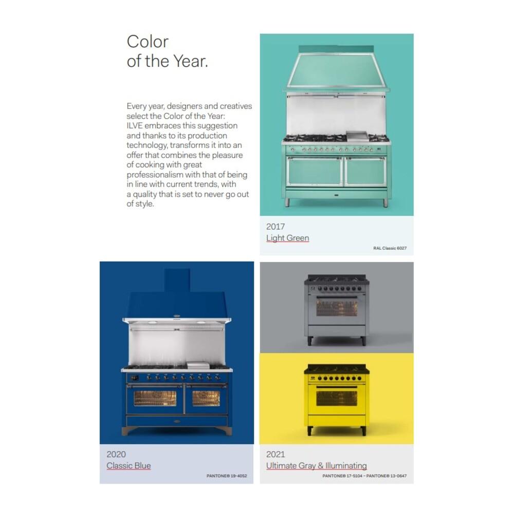 ILVE UNI486QNMPRAC Nostalgie II Noblesse 48 inch Induction Range (Solid Door, RAL, Chrome)