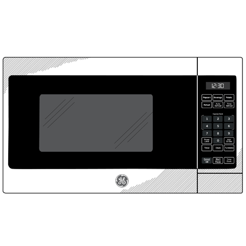 GE® 0.7 Cu. Ft. Capacity Countertop Microwave Oven