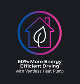GE Profile ENERGY STAR 4.8 cu. ft. Capacity UltraFast Combo with Ventless Inverter Heat Pump Technology Washer/Dryer