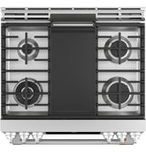 Café™ 30" Smart Slide-In, Front-Control, Gas Range with Convection Oven