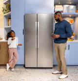 GE® 24.2 Cu. Ft. Counter-Depth Side-By-Side Refrigerator with Internal Dispenser and In-Door Icemaker