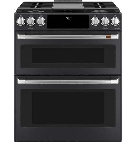 Café™ 30" Smart Slide-In, Front-Control, Dual-Fuel, Double-Oven Range with Convection