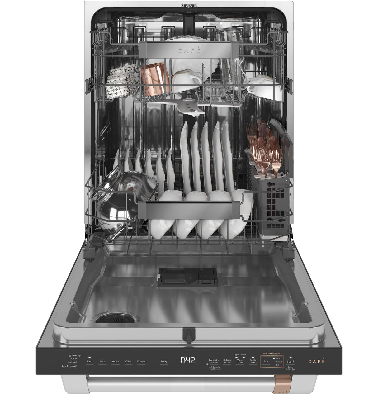 Café™ ENERGY STAR® Smart Stainless Steel Interior Dishwasher with Sanitize and Ultra Wash & Dual Convection Ultra Dry