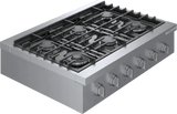 800 Series Gas Rangetop 36 " Stainless steel