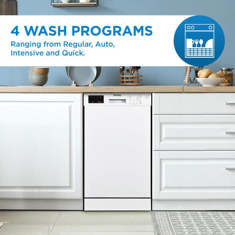 Danby 18" Wide Built-in Dishwasher in White