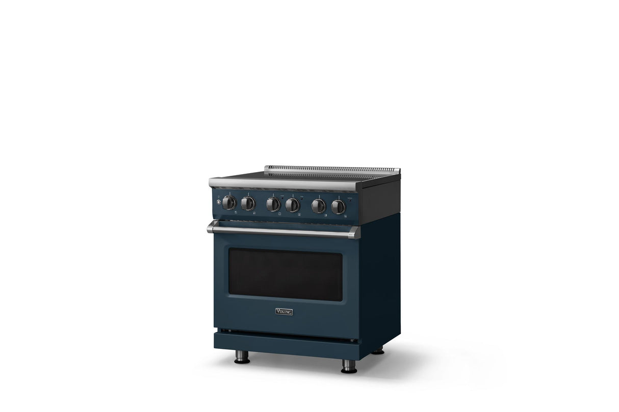 30"W. Electric Range (Finish: Squall, Trim: Polished Chrome)