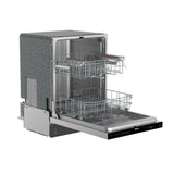 24 Inch Built-in Top Control Dishwasher With Pocket Handle - Stainless Steel
