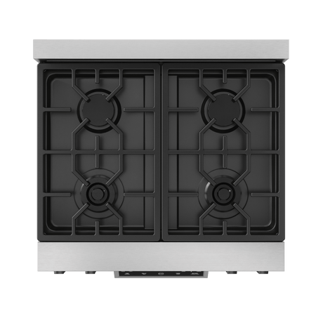 30 Inch Professional Gas Range With Tilt Panel Touch Control In Stainless Steel/black  Gordon Ramsay Serie