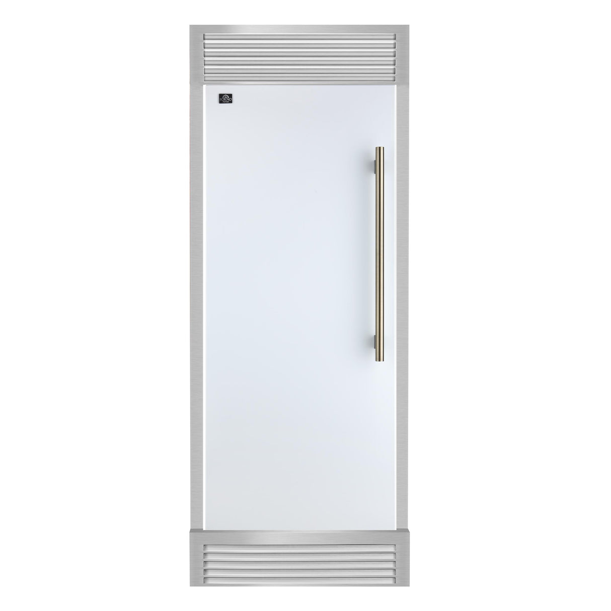 Forno Maderno 28" Built-In Convertible Refrigerator in White, 13.6 cu.ft. Left Swing with Decorative Grill - 32" Wide