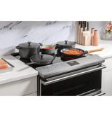 Café™ 30" Smart Slide-In, Front-Control, Radiant and Convection Range in Platinum Glass