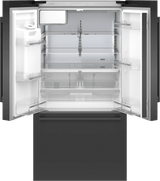 500 Series French Door Bottom Mount Refrigerator 36" Black Stainless Steel, Total No Frost