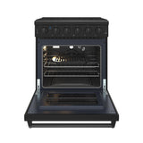 30 Inch Professional Gas Range In Black