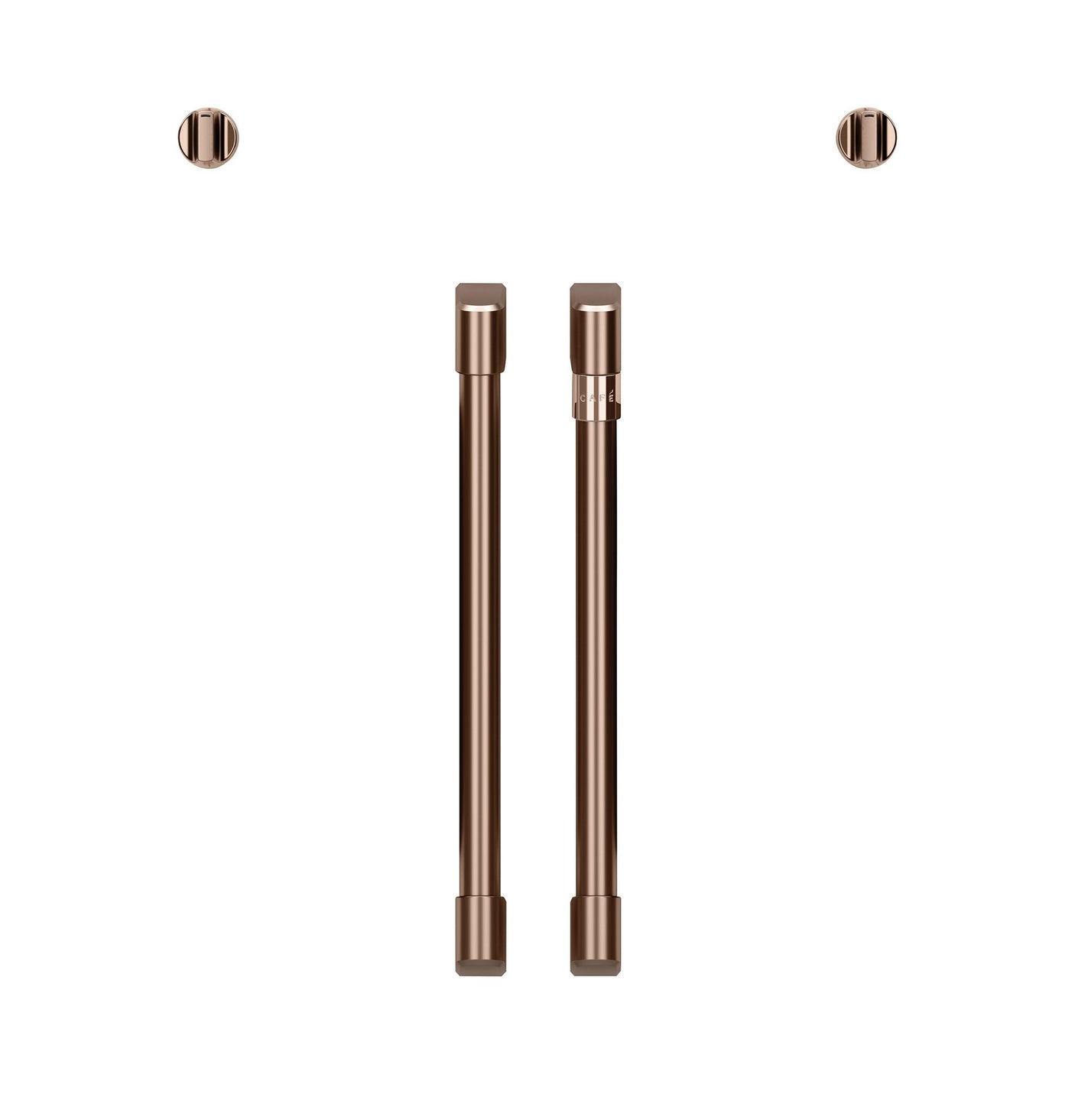 Café™ 2 French-Door Handles; - Brushed Copper
