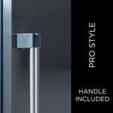 24" Beverage/Wine Double Door Stainless Steel Glass