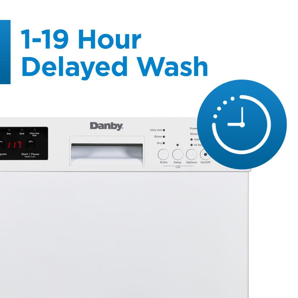 Danby 18" Wide Built-in Dishwasher in White