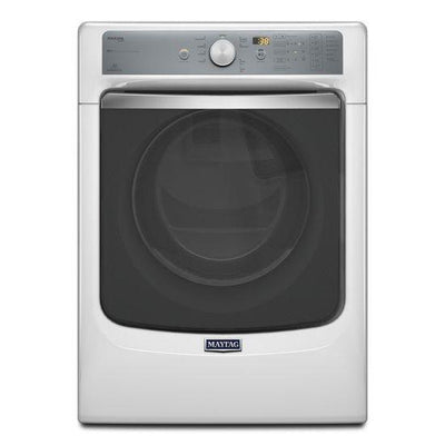 Maytag® Maxima® Steam Gas Dryer with Large Capacity and Stainless Steel Dryer Drum - 7.3 cu. ft. - White