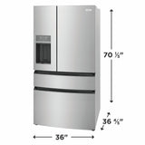 26 Cu. Ft. Standard-Depth 4-Door French Door Refrigerator