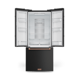 30 Inch 17.5 Cu Ft French Door Counter Depth Refrigerator With Ice Maker In Black/rose Gold  Gordon Ramsay Series