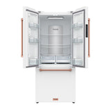 30 Inch French Door Counter Depth Refrigerator With Ice Maker - White/rose Gold  Gordon Ramsay Series