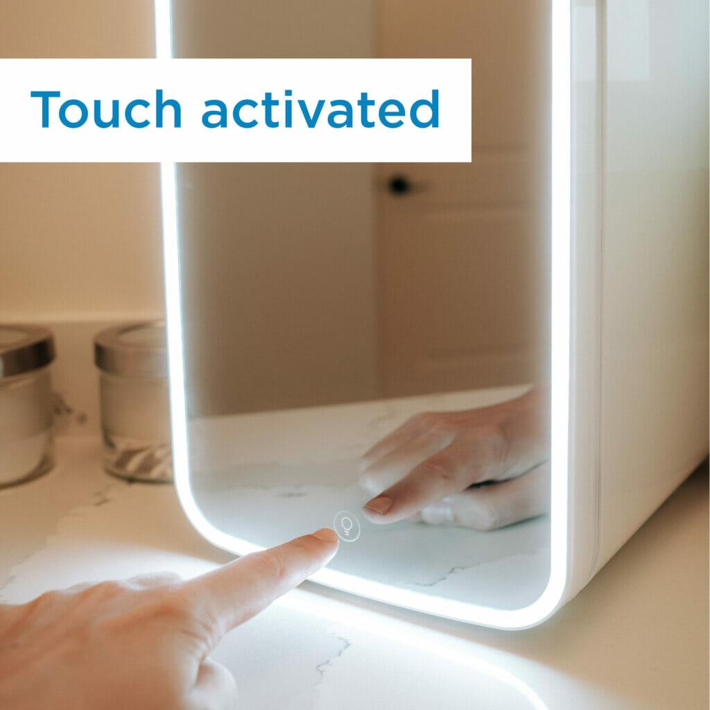 Danby 7.4L Mini Fridge with Mirror & Light in White
